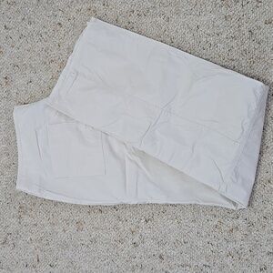 GAP Pants Sz 10 Beige Cotton Raw Hem Adjustable Length